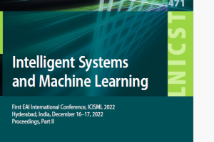 Intelligent Systems & ML: ICISML 2022 Conference Proceedings