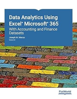 Data Analytics with Excel: Accounting & Finance Datasets (2024)