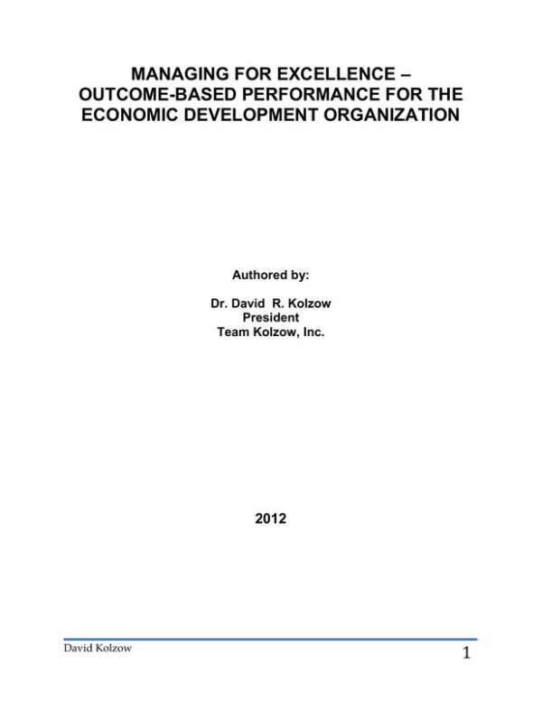 Managing for Excellence: Achieving Success in Modern Organizations