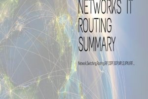 Networks IT Routing Summary: Key Protocols and Configurations