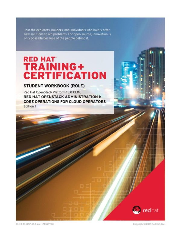 RH OpenStack Admin I: Cloud Ops Student Workbook