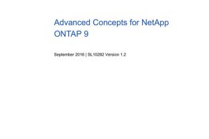 Advanced Concepts for NetApp ONTAP 9