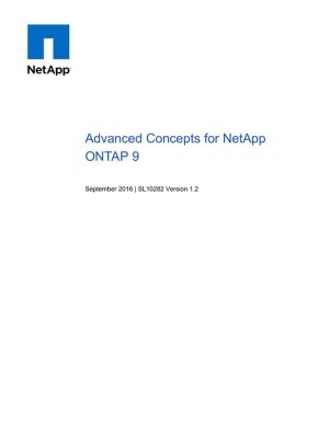 Advanced Concepts for NetApp ONTAP 9
