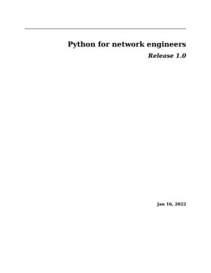 Python for Network Engineers