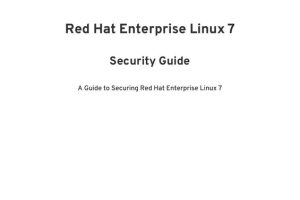 Red Hat Enterprise Linux 7 Security Guide