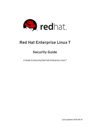 Red Hat Enterprise Linux 7 Security Guide
