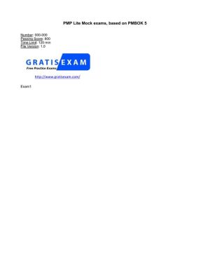 PMI Actual Tests PMI-001