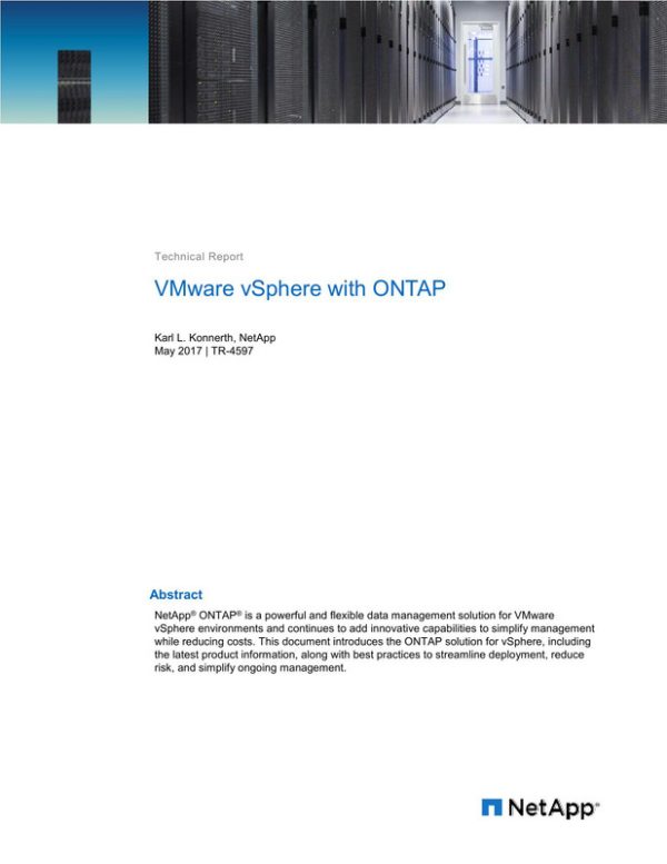 VMware vSphere with ONTAP (TR-4597)