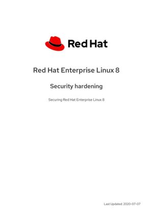 Red Hat Enterprise Linux 8 Security Hardening