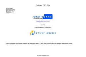 PMI Testkings PMP