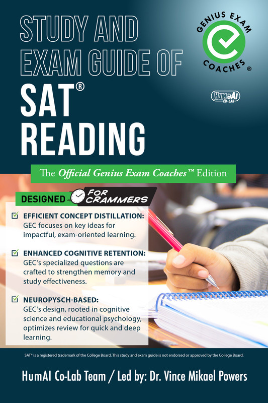 Study and Exam Guide for SAT Reading: Genius Edition