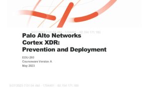 Palo Alto Networks Cortex XDR Prevention and Deployment