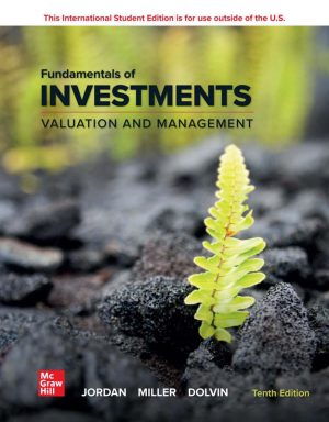 ISE Ebook Online Access For Fundamentals Of Investments Bradford Jordan;Thomas Miller;Steve Dolvin;