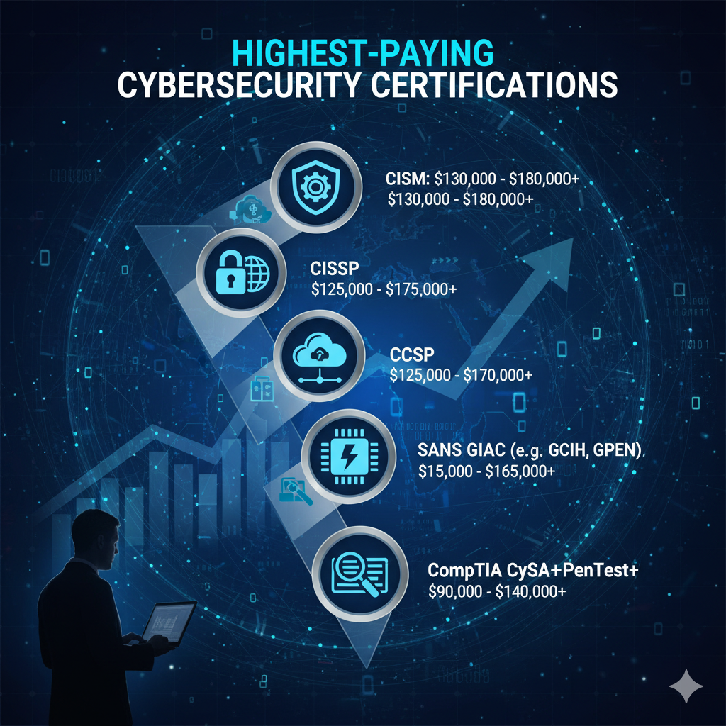 Which Cybersecurity Certifications Pay the Highest Salaries?