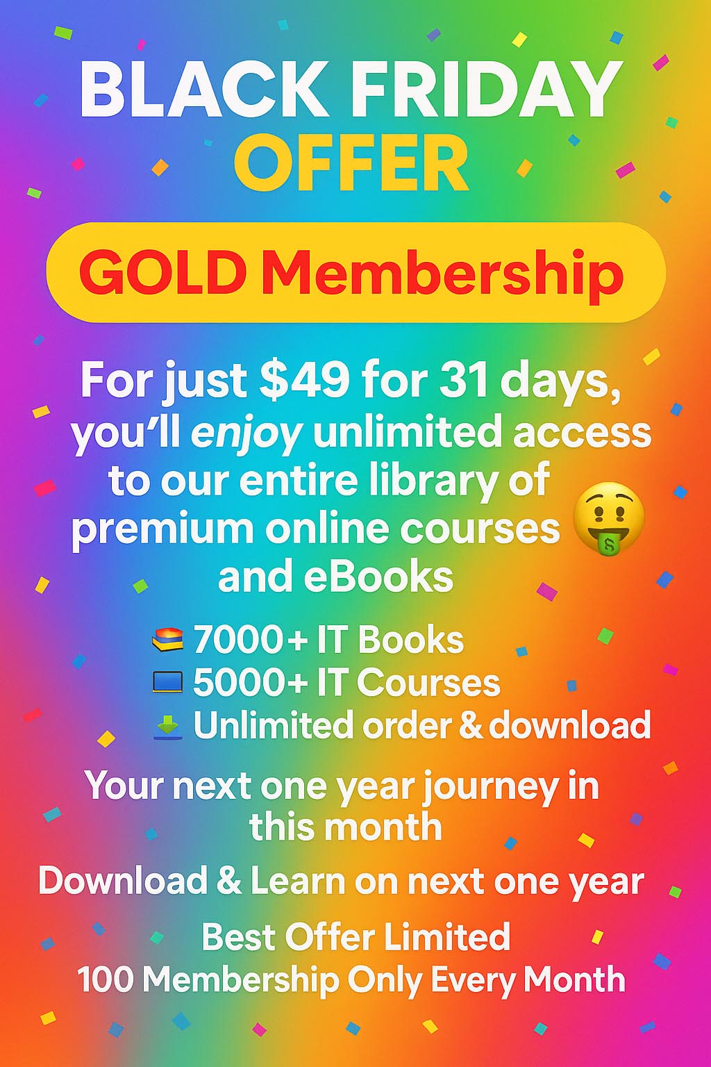 Gold Membership (Access unlimited downloads)