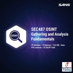 SEC487 OSINT Gathering and Analysis Fundamentals