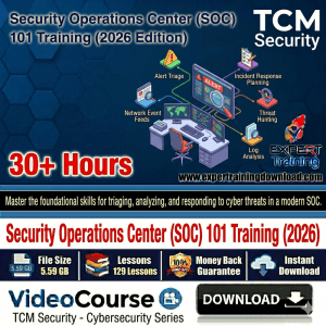 Security Operations Center (SOC) 101 Training (2026)