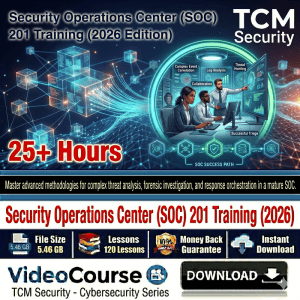 Security Operations Center (SOC) 201 Training (2026)