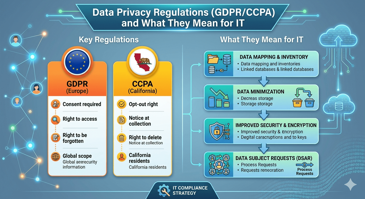 Data Privacy Regulations (GDPR/CCPA) and What They Mean for IT