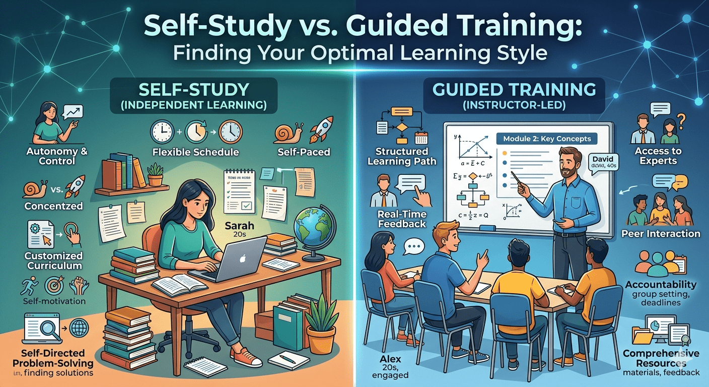 Self-Study vs. Guided Training: Finding Your Optimal Learning Style