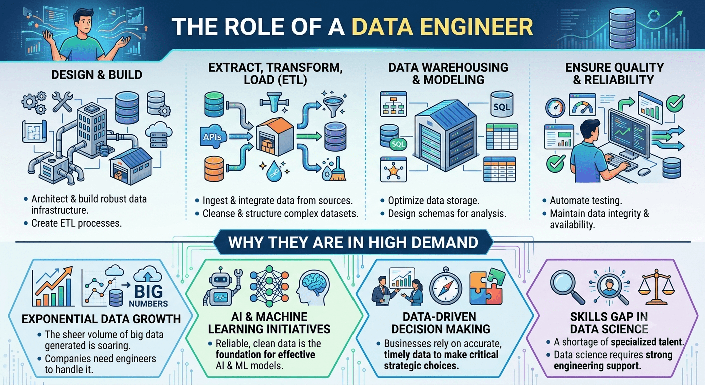 The Role of a Data Engineer And Why They are in High Demand